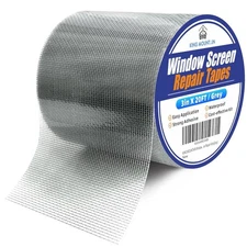 KING MOUNTAIN Grey Window Screen Repair Tape,3inX20FT Heavy Duty 3*20Ft, 
