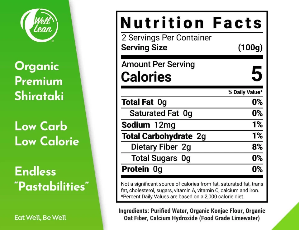 Organic Konjac Shirataki Noodles Zero Carb Keto Pasta USDA Organic Healthy - Image 2 of 4