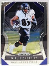 2019 Football Panini Prizm Card #68 Baltimore Ravens Willie Snead IV