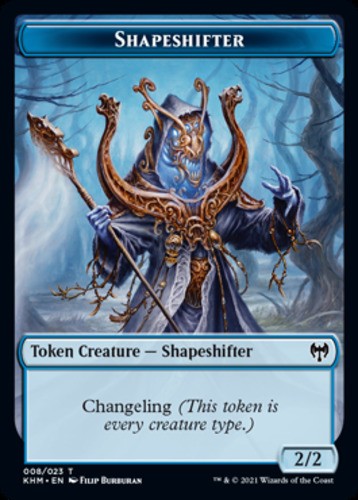 1x Lightly Played, English Shapeshifter Token - Kaldheim