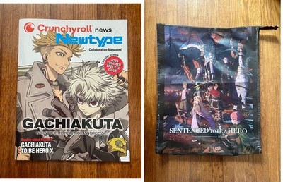Crunchyroll Magazine & Backpack Bag (Anime Expo/AX)   Gachiakuta, To Be Hero X