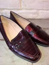 Footglove Ladies Shoes Burgundy Loafers Size 6.5 UK 40 Euro New With Tags