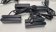 Lot of 4 IDTECH IDRE-334133B-E1 MagStripe Reader USB Black