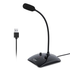 M-750 USB Gooseneck Conference Microphone, 360 Omnidirectional Desktop Mic w...