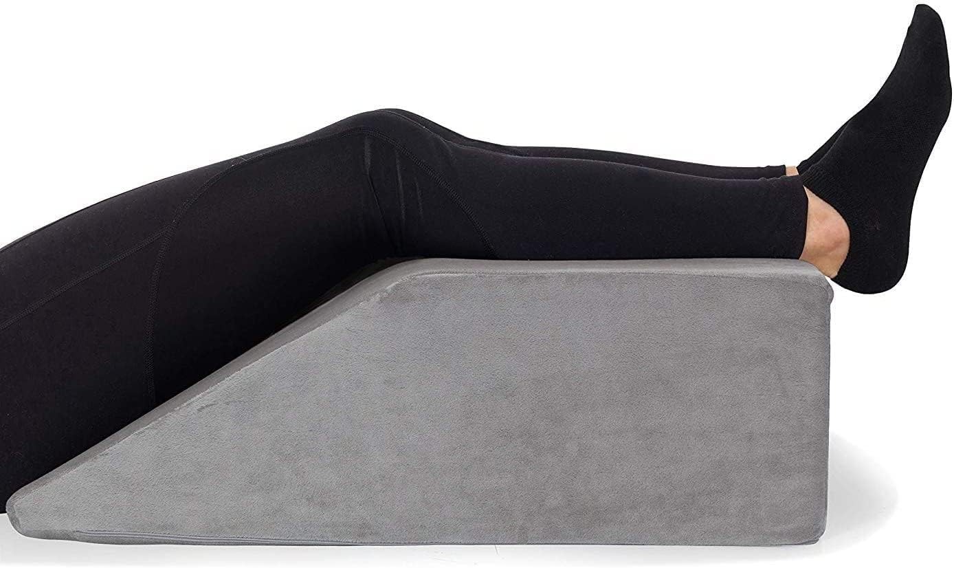 - Memory Foam Leg Elevating Pillow | Leg Rest Wedge