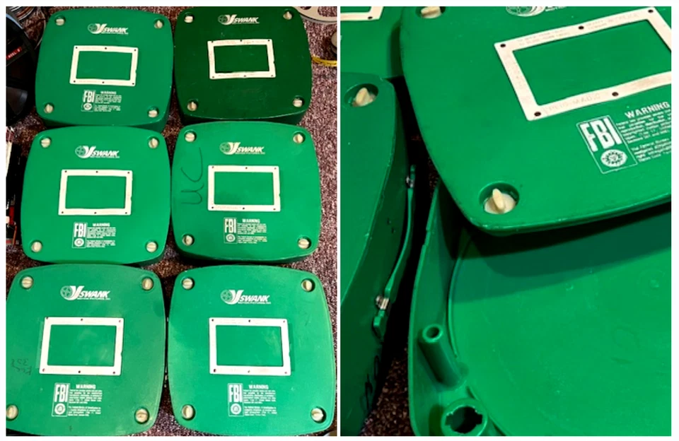 16mm Film: SWANK MOVIE STORAGE CONTAINERS - Lot of 6