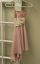 Curtain Call Dance Costume Dress E1373 Pink Gold Sequin Lyrical Ballet AdultS/M