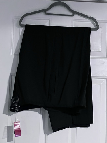 Pantalones de trabajo informales Avenue negros planos para mujer elásticos cierre de cremallera talla 20 nuevos con etiquetas - Imagen 1 de 6