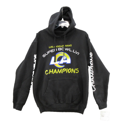 Fanatics Mens Hoodie Medium Rams Super Bowl LVI Champions Day One  JH Design New