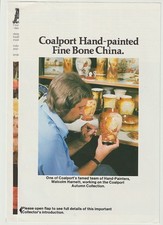 VINTAGE COALPORT 1977 ENGLISH FINE BONE CHINA GAME BIRDS ADVERTISING BROCHURE