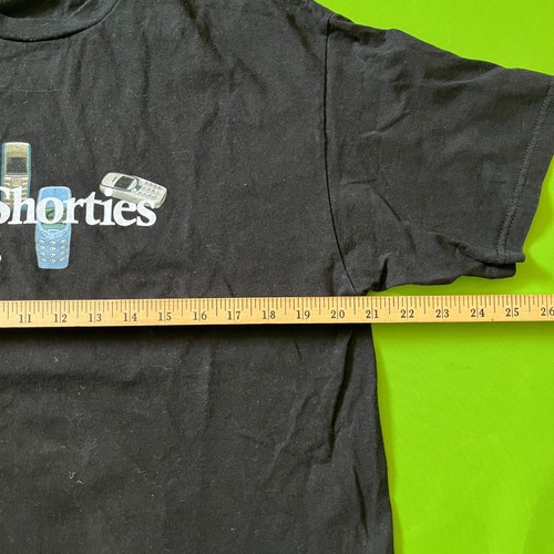 40s & Shorties Black T-Shirt Mens Large Vintage Cell Phone Graphic Tee - Picture 4 of 6