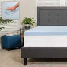 NEW! Capri Comfortable Twin Hypoallergenic 3 Memory Foam Bed Mattress Topper Pad