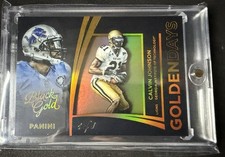 Calvin Johnson 1/1 2015 Panini Black Gold Golden Days Detroit Lions SSP