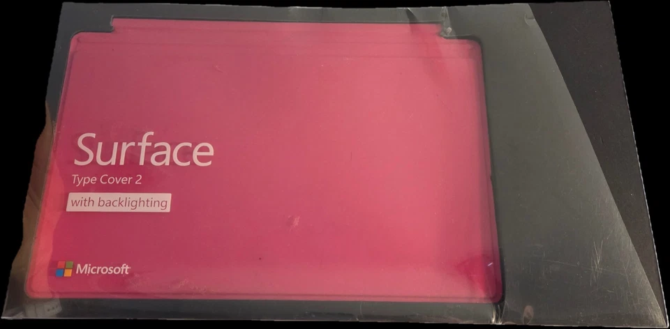 Microsoft Surface / 2 / Pro 1 / Pro 2 Type Cover 2 w/Backlighting |  PINK - Image 3 of 4