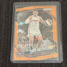 2025 Panini Prizm WNBA- Orange Ice #128 Jade Melbourne- Washington Mystics 