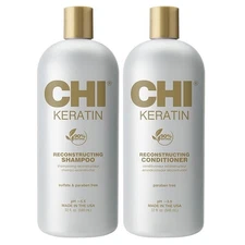CHI KERATIN Shampoo & Conditioner 32 OZ RECONSTRUCTING Duo