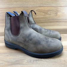 Blundstone Chelsea Boots Mens AU 10.5 US 11.5 Rustic Brown Leather