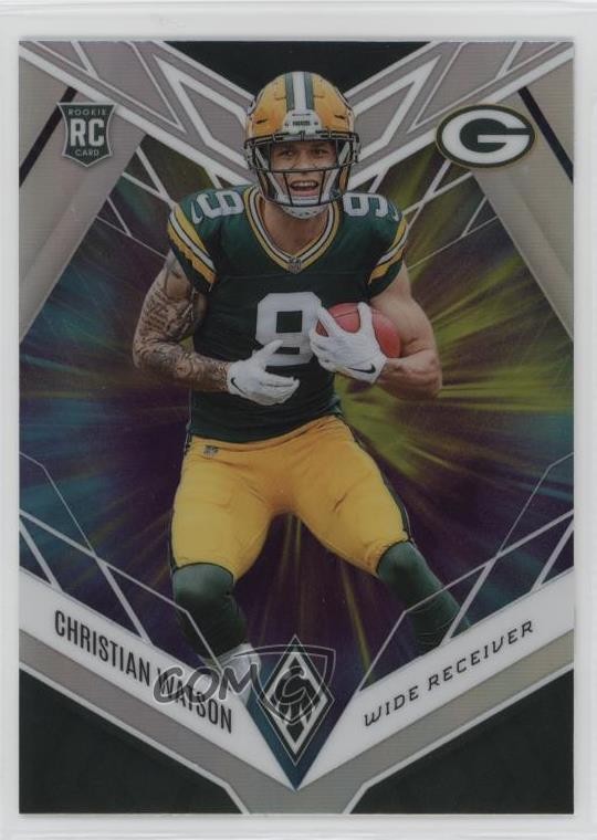 2022 Panini Phoenix Rookies Color Burst Christian Watson #119 Rookie RC yl0