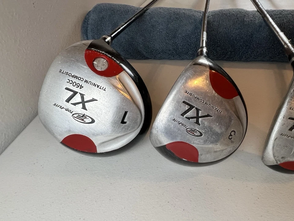 Juego de 6 palos de golf de hierro Top Flight XL RH de 1, 3, 4H, 5H, 7 y 8 para hombre *óxido Foto 3 de 4