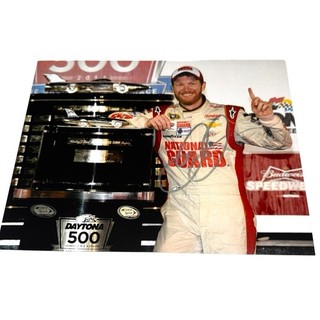 Dale Earnhardt Jr 2014 DAYTONA 500 CHAMPION NATIONAL GUARD #88 signed 8x10 photo