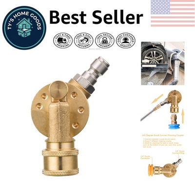 #ad #ad Pivoting Pressure Washer Coupler 1 4quot; Quick Connect Gutter Cleaner 7 Angles $21.84