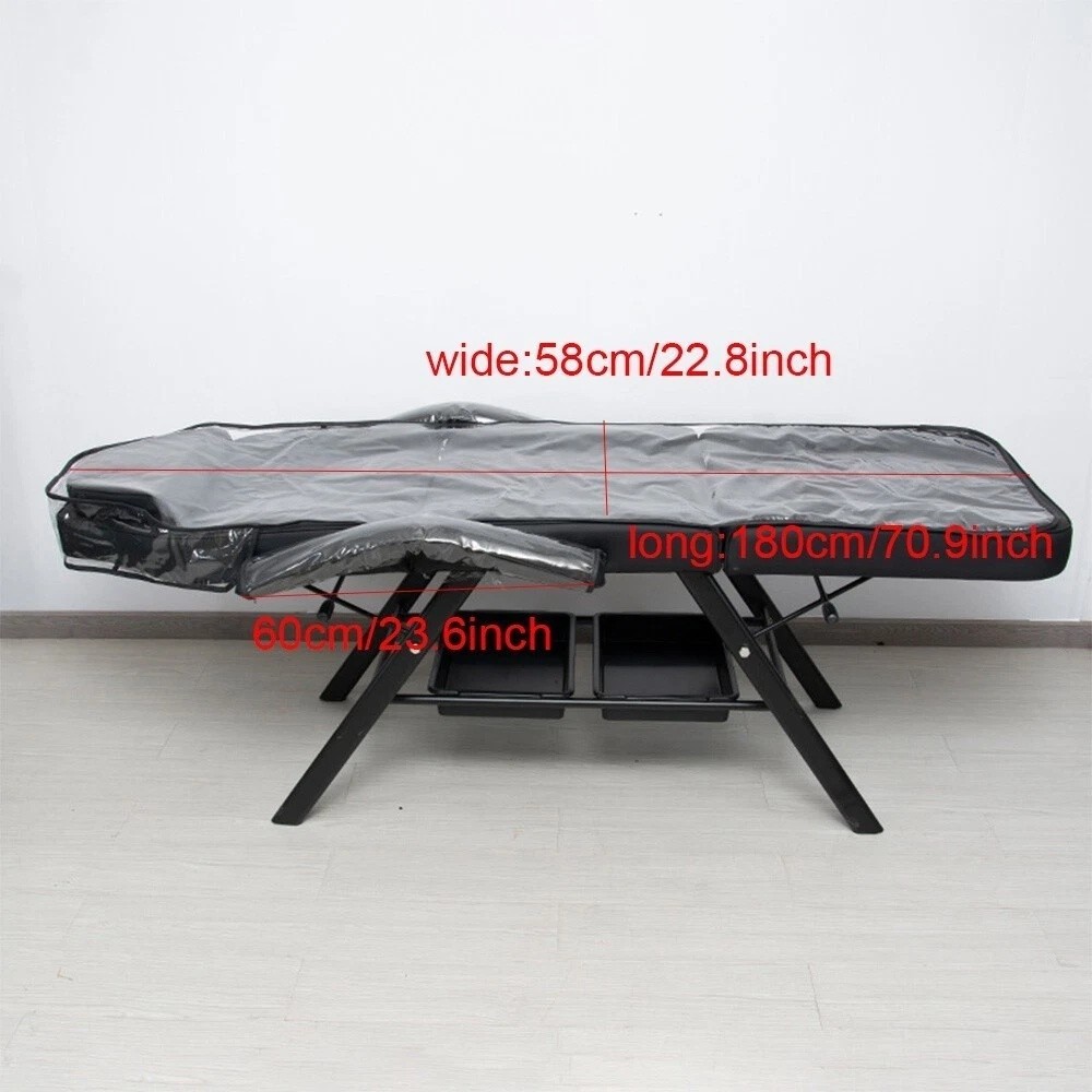 Copertura per tavoli da massaggio protettivi in plastica trasparente PVC premium per letto Beauty Spa UK foto 2