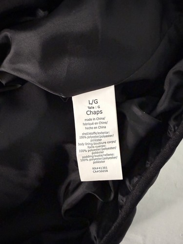 CHAPS Lightweight Full Zip Puffer Vest Men's Size Large Black - Picture 7 of 7
