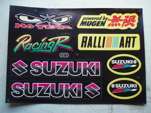 Dirt Pit Bike minimoto Fairing graphics stickers Mugen Suzuki - 第 1/1 張圖片