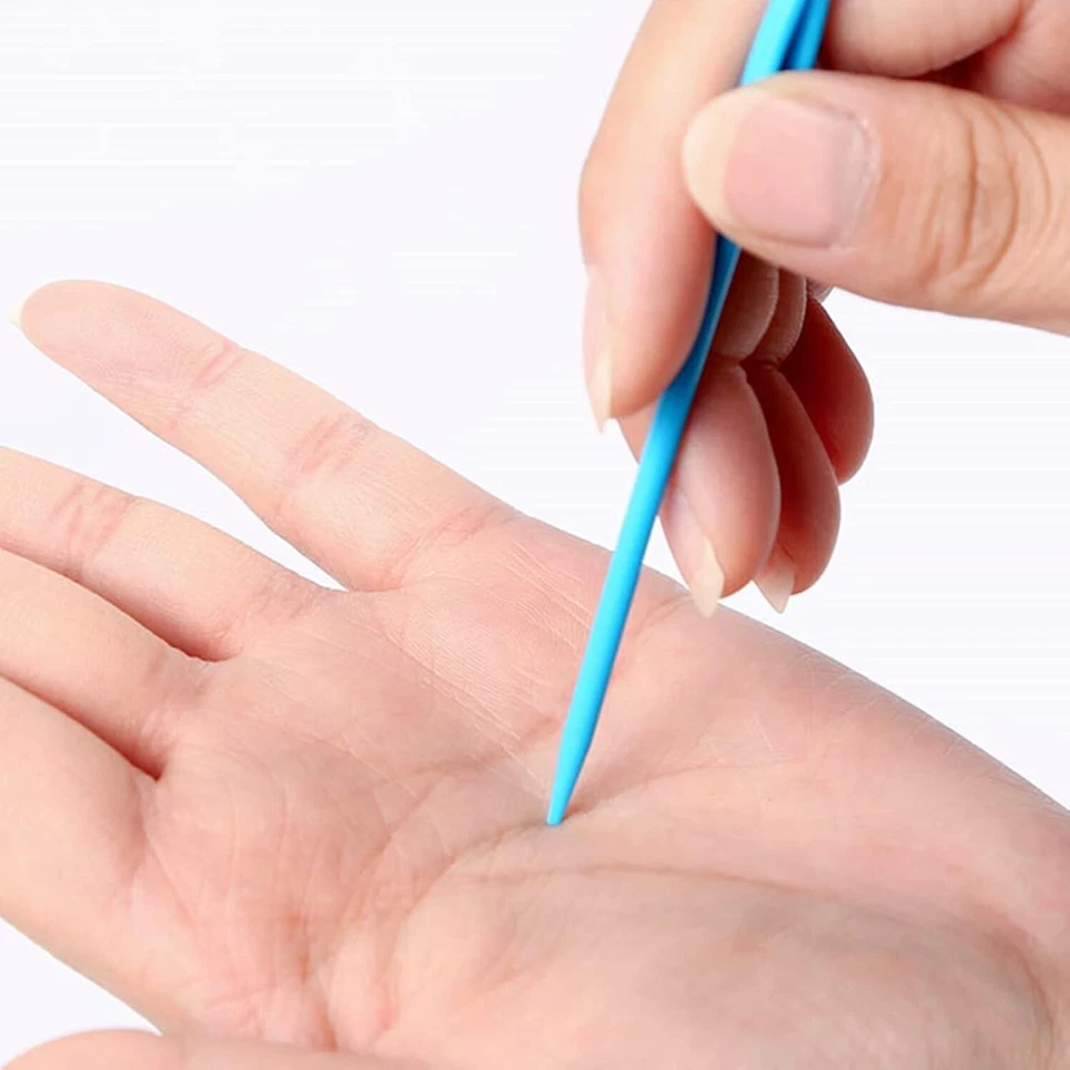 5x agujas de hilo, plástico Big Eye Safety 3,54" niños coser ganchillo manualidades, EE. UU. Foto 2 de 4