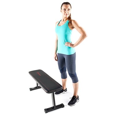 Marcy Flat Utility 600 lbs Capacity Weight Bench for Weight Training and Ab E...