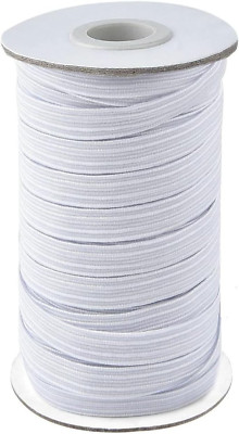 1/2 Inch Elastic Bands for Sewing, 50 Yards Length Flat Stretch Elastic Cord for