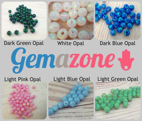 Cuentas redondas de ópalo rojo de 4 mm semillas sueltas piedras preciosas espaciador cuentas fabricación de joyas 10 piezas - Imagen 5 de 5