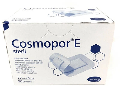 HARTMANN Cosmopor E Wundschnellverband steril 50 Stk. x (7,2cm x 5cm)