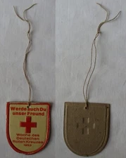GDR Cardboard Badge Week of the German Red Cross 1953 DRC (168255)