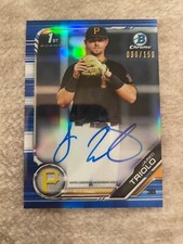 2019 Bowman Draft Chrome Pick Blue Refractor Jared Triolo auto /150
