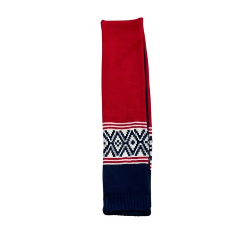 Gap Alpine Fair Isle Knit Scarf Kids One Size Multicolor Cozycore Winter - Picture 2 of 6