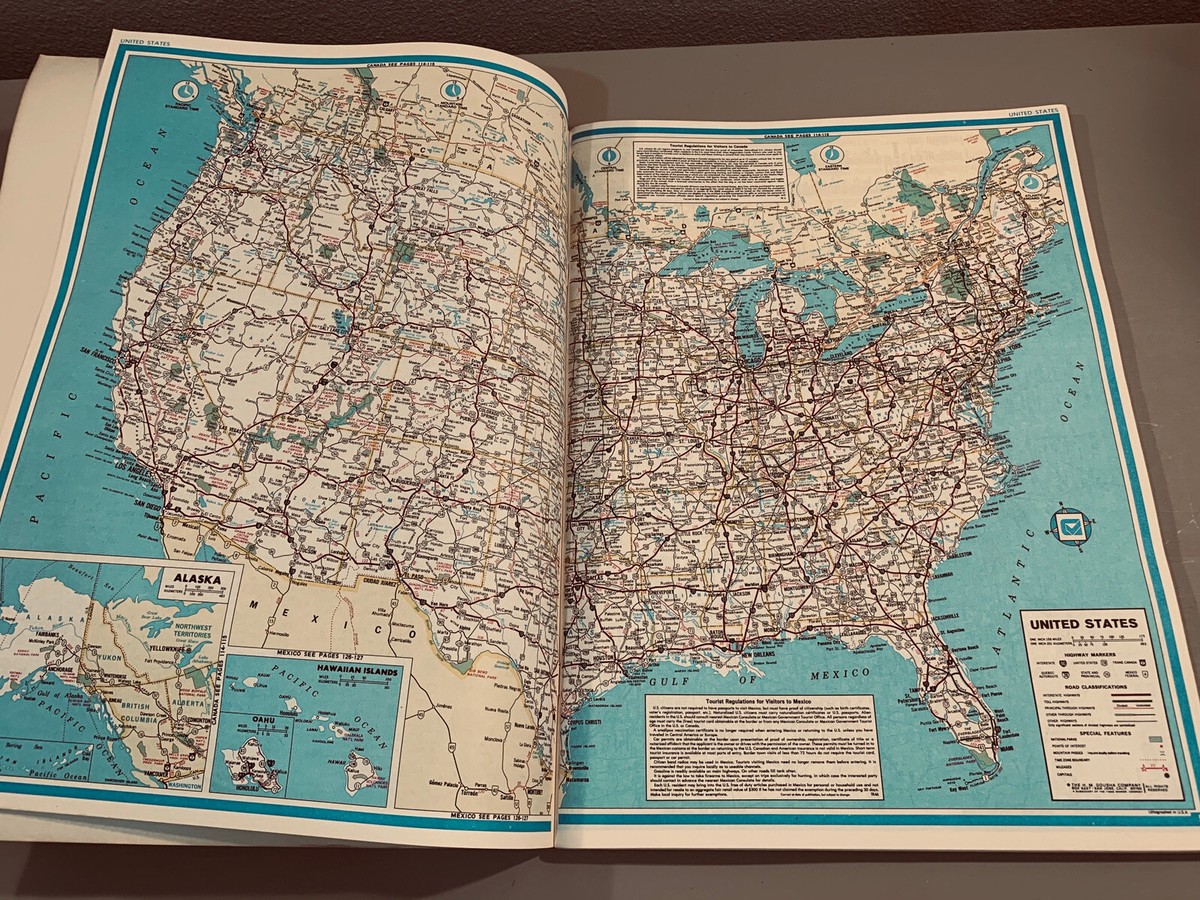 Newsweek The North American Road Atlas, Gousha / Chek-chart 1982