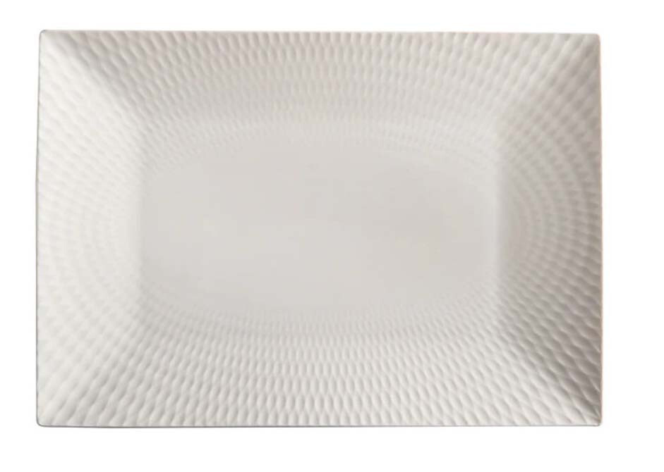 Maxwell & Williams White Basics Diamonds Piatto da portata per salsa, Porcellana