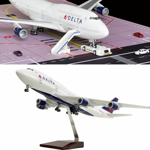 1:150 Scale Delta Boeing 747 Airplane Model, Delta Airlines Model Plane 18.5 ...