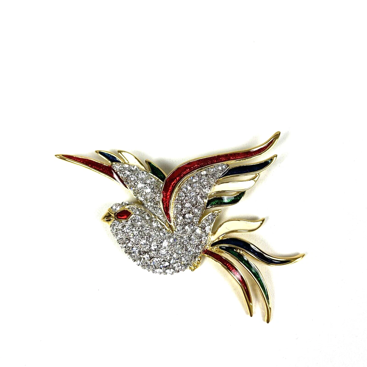 Swarovski hummingbird deals brooch