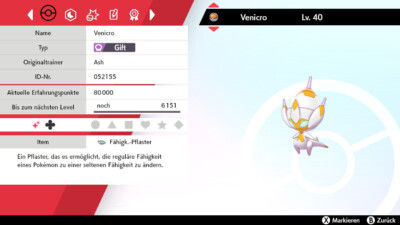 Shiny Venicro 6IV | LVL 100 | Pokemon Schwert / Schild / Sword / Shield