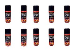 Wysokotemperaturowa farba w sprayu żaroodporna czarna mat 400ml piec pożarowy wydech 