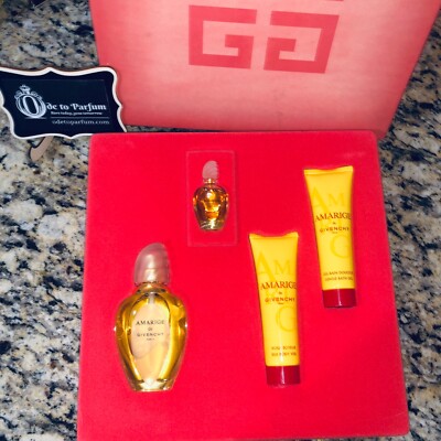*RARE* AMARIGE de Givenchy Perfume Gift Set - EDT + Extrait De Parfum + More