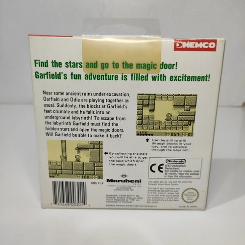 Juego Nintendo Gameboy Original Garfield Labyrinth Completo En Caja En muy buena condición - Imagen 18 de 20