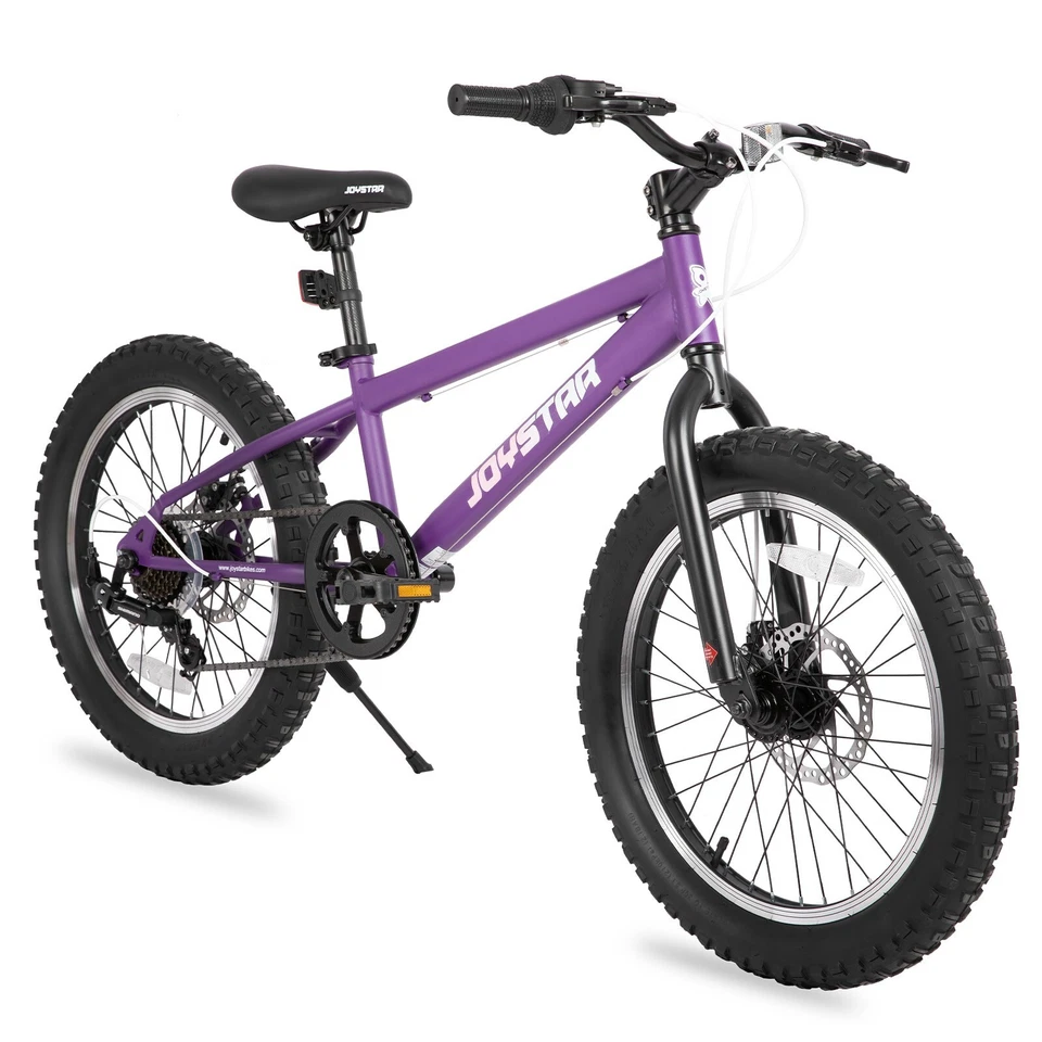 JOYSTAR 20 Inch Mountain Bike 7-12 Year old Wide Knobby Tires 7 Speed Drivetrain - Image 4 of 4