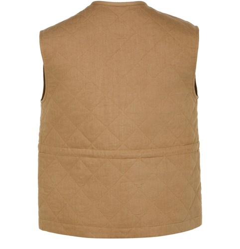 MONCLER Vigny $1295 Women's Camel Beige Vest New - Picture 2 of 2
