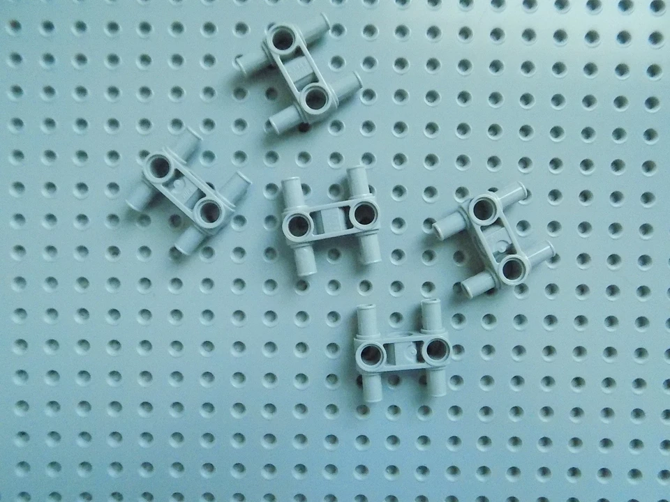 Lego Technic, Pin Connector Perpendicular 3L with 4 Pins lot of 5  48989 - Image 2 of 3