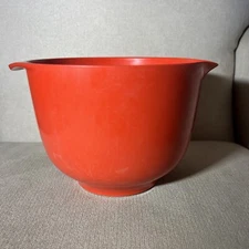 MCM Danish Rosti Red / Orange Melamine Mixing Bowl 1.5 L Mid Century Modern