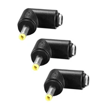 3pcs DC Power Connector Right Angle 4.0mm x 1.7mm Male to 5.5mm x 2.1mm Female