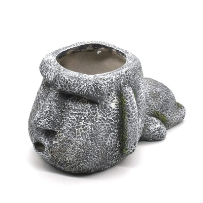 for Creative Resin Flower Pot Stone Statue Pen Holder School Office Supplies Gif